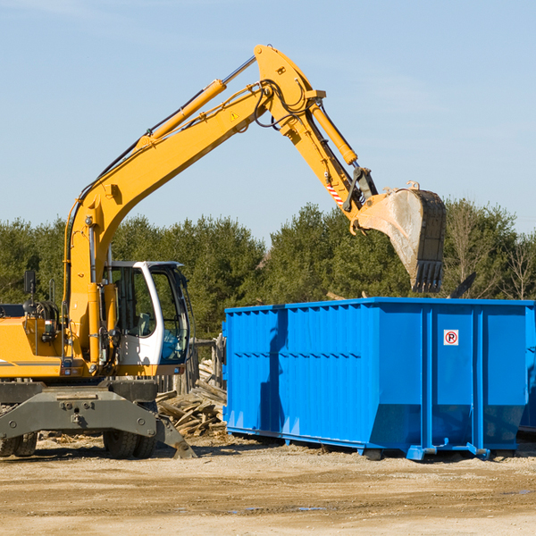 can i choose the location where the residential dumpster will be placed in Madison Heights